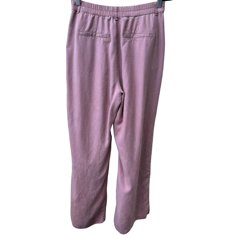 Abercrombie & Fitch Coastal Minimalist Pleated High Rise Wide Leg Trouser Pant M