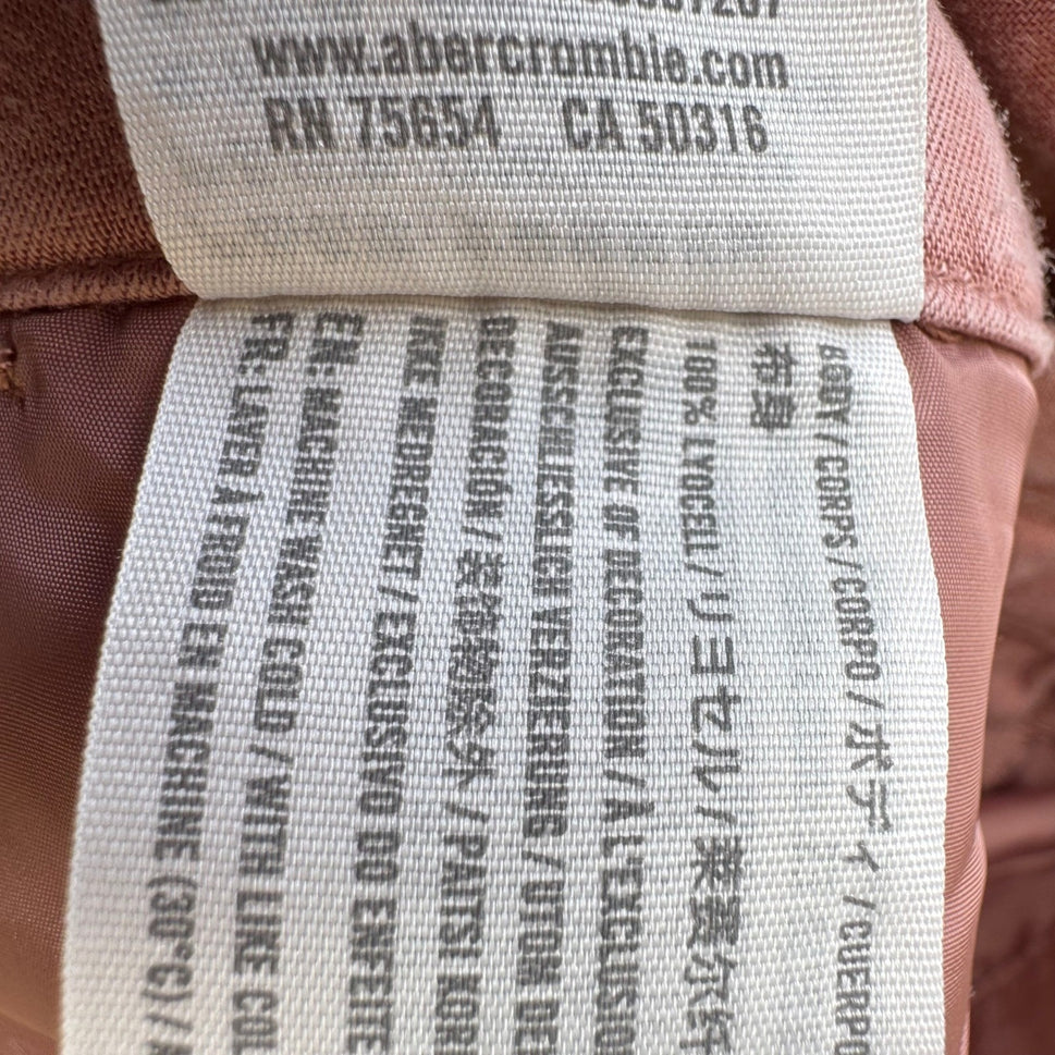 Abercrombie & Fitch Coastal Minimalist Pleated High Rise Wide Leg Trouser Pant M