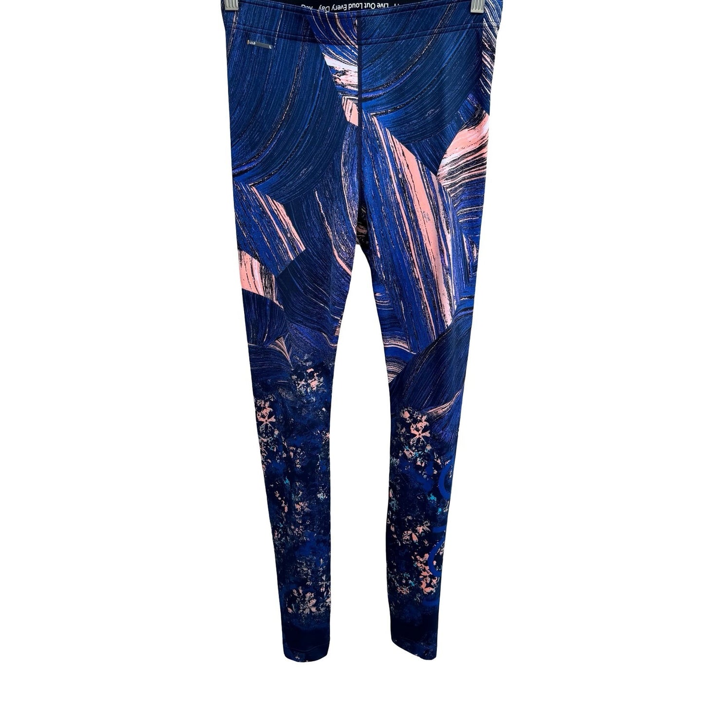 Lole Active Athleisure Yoga Gym Leggings Abstract Floral Navy LSW2713 Womens S