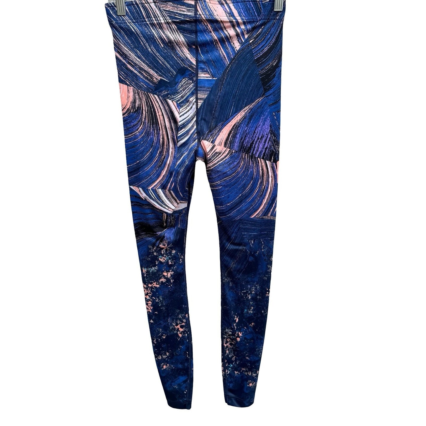 Lole Active Athleisure Yoga Gym Leggings Abstract Floral Navy LSW2713 Womens S