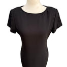 Switch Liz Claiborne Y2K 90s Black Sheath Dress Short Sleeve Round Neck Career Formal S 3 image