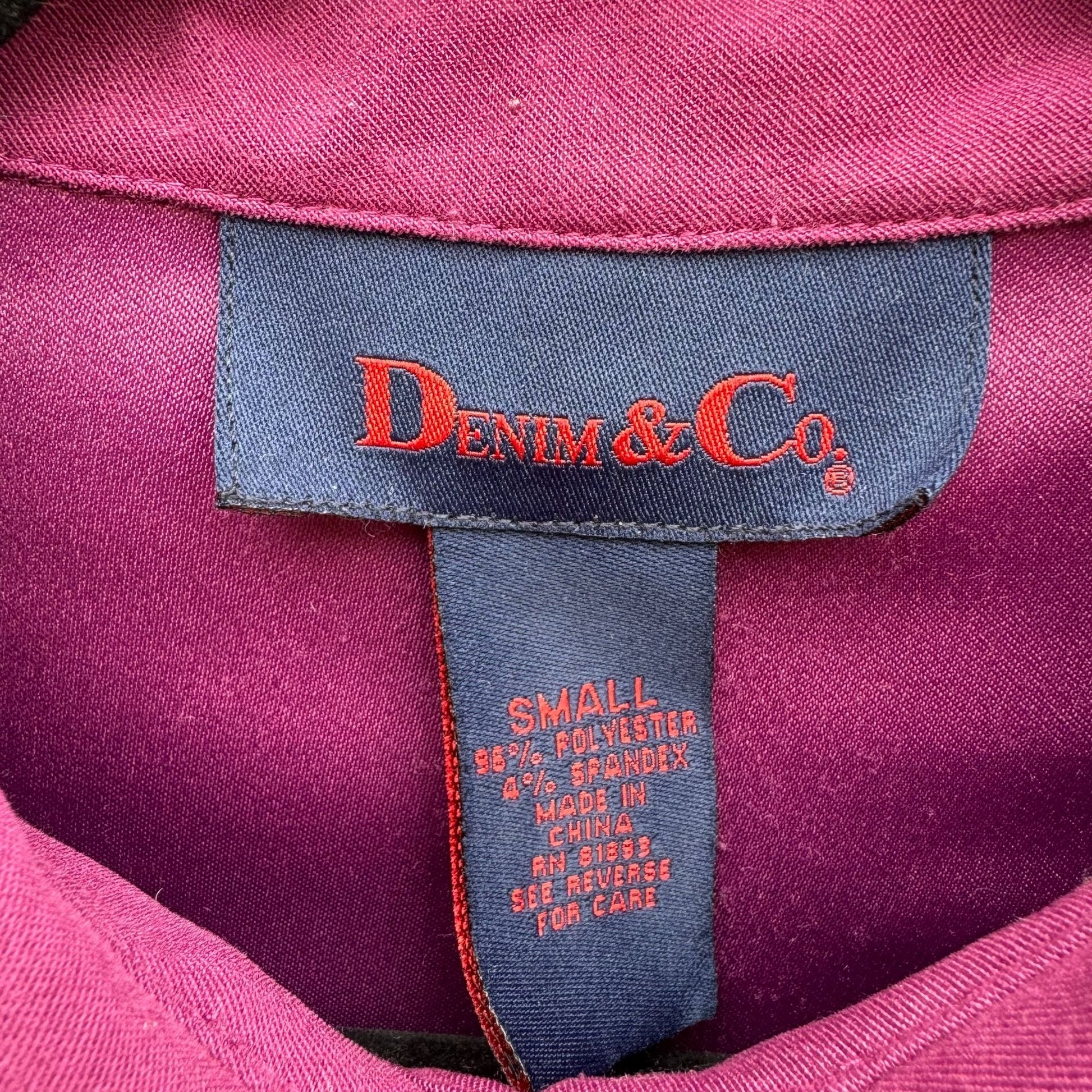 Denim & Co. Womens Fuchsia Faux Suede Safari Military Drawstring Waist Jacket S