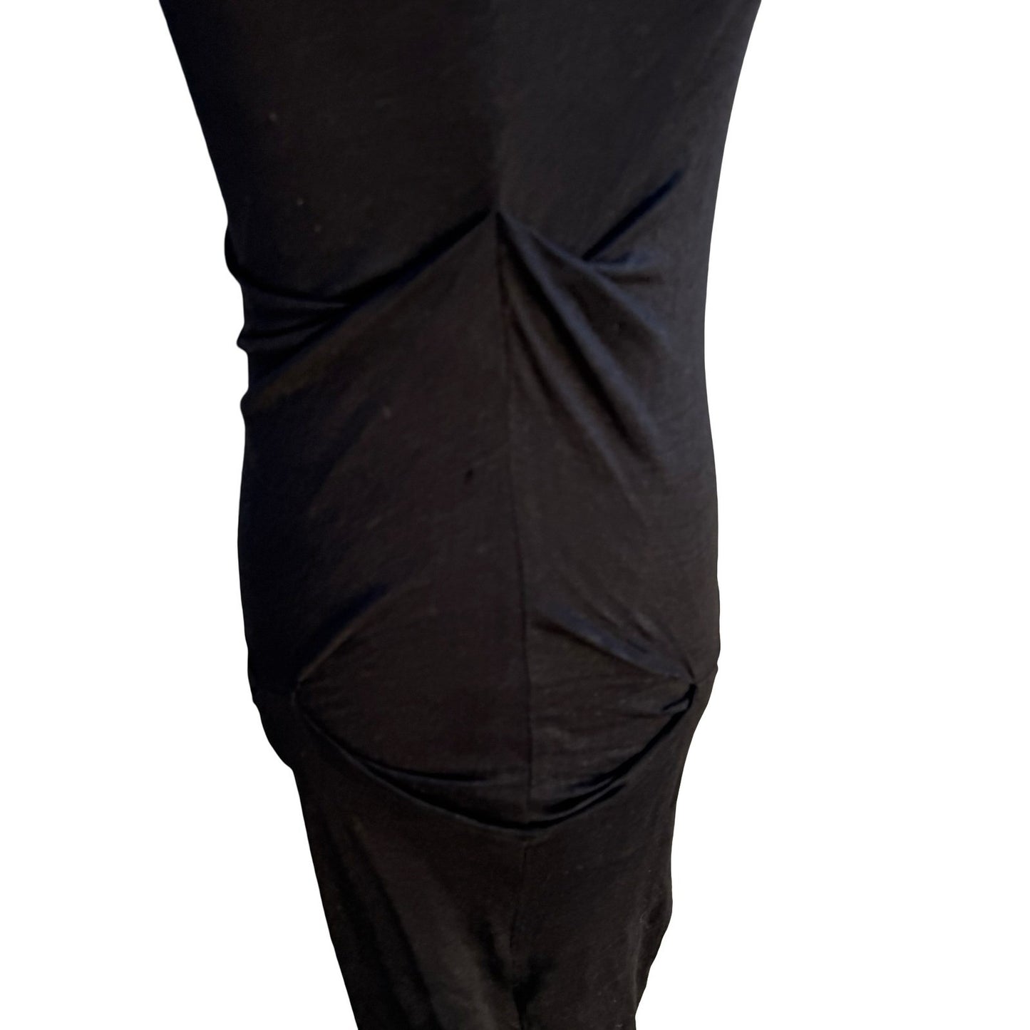 Joe's Jeans Minimalist Linen Blend Ruched Racerback Tank Bodycon Midi Dress S