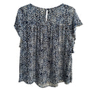 Switch Route 66 Kmart Vintage Womens Blue Floral Flutter Sleeve Boho Shirt Blouse New XL 2 image