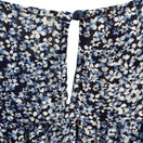 Switch Route 66 Kmart Vintage Womens Blue Floral Flutter Sleeve Boho Shirt Blouse New XL 3 image