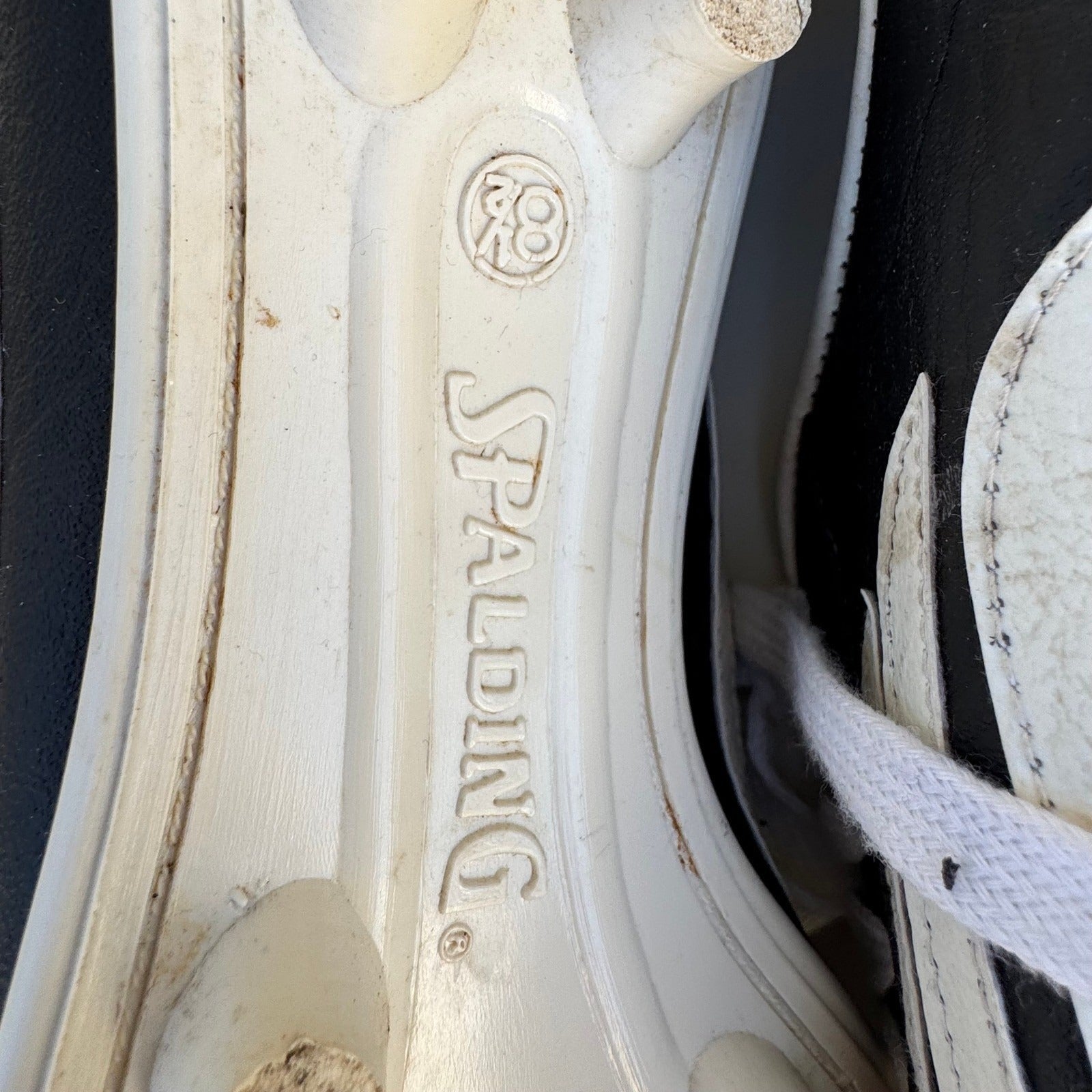Spalding Vintage Soccer Cleats Black White Made in USA Mens 8.5 Athletic Shoes