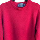 Switch Abercrombie &amp; Fitch The Big Sweater Mens Red Lambswool Crewneck Sweater Large 3 image