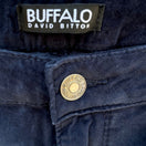 Switch Buffalo David Bitton Mirage Navy Blue Corduroy Stretch Slim Pants Womens 14/34 2 image