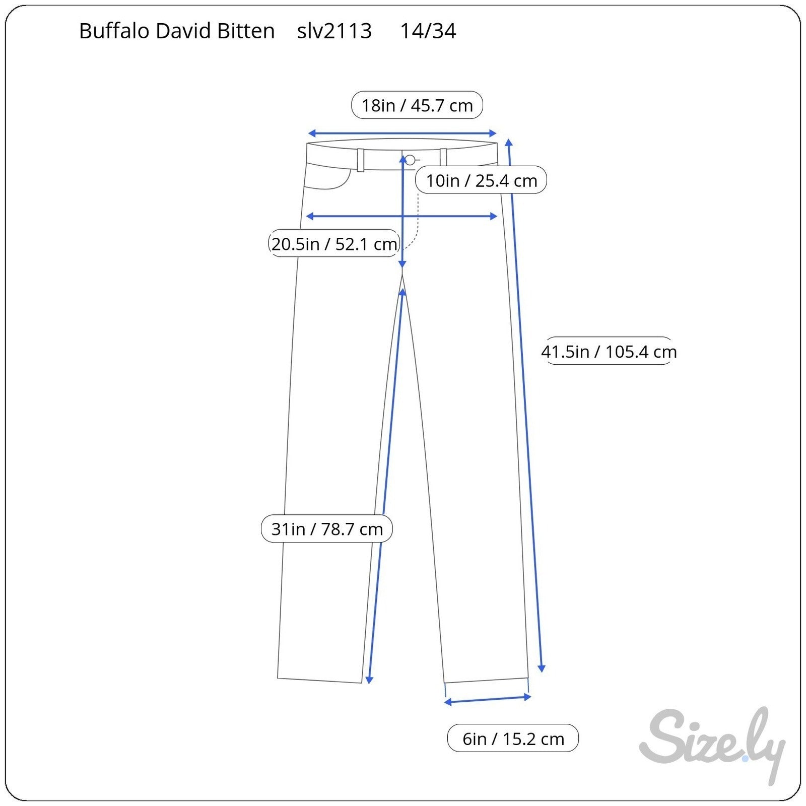 Buffalo David Bitton Mirage Navy Blue Corduroy Stretch Slim Pants Womens 14/34