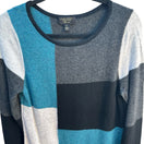 Switch Charter Club Cashmere Quiet Luxury Colorblock Mod Layering Minimalist Sweater M 3 image