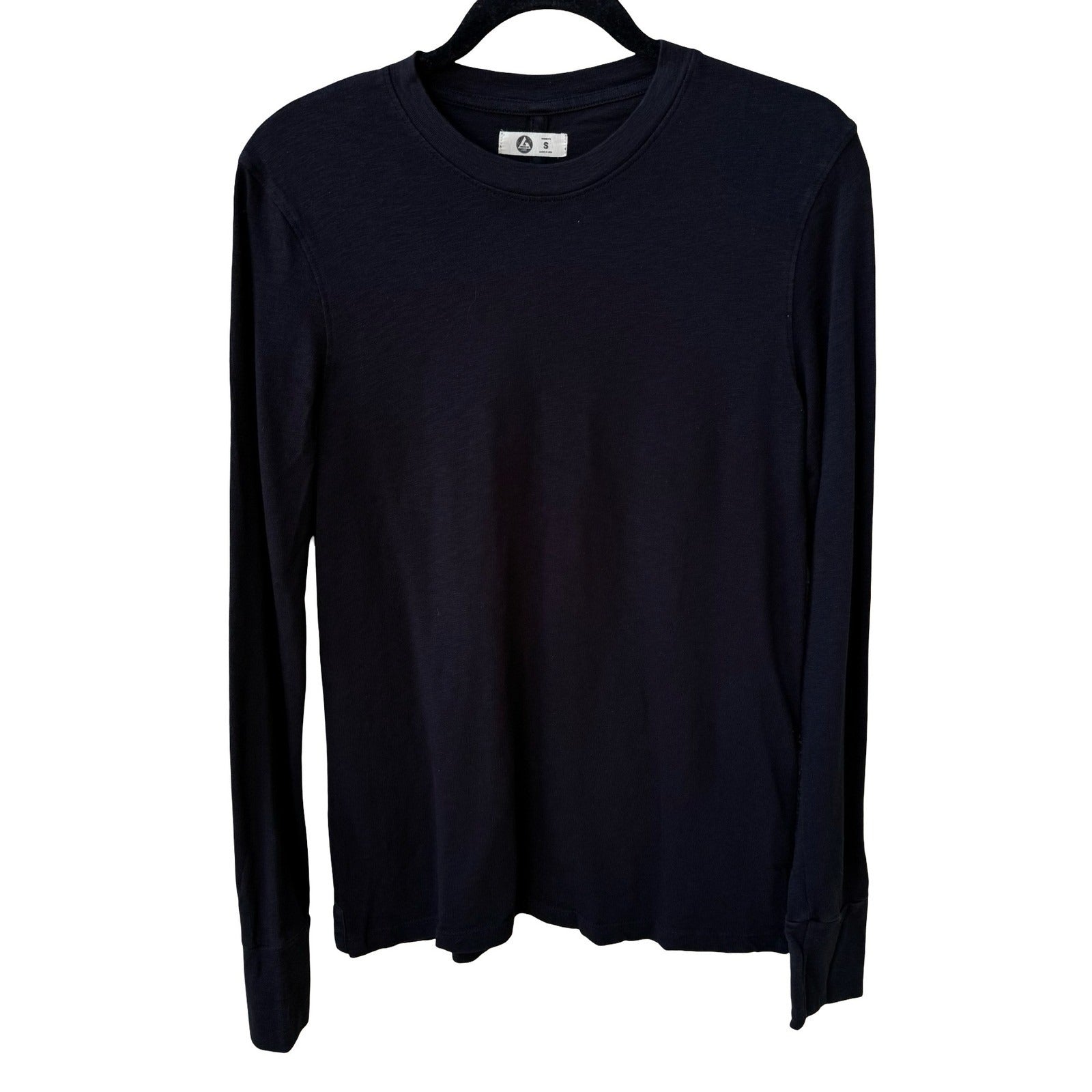 American Giant 100% Cotton Slub Minimalist Sustainable Long Sleeve T-Shirt USA S