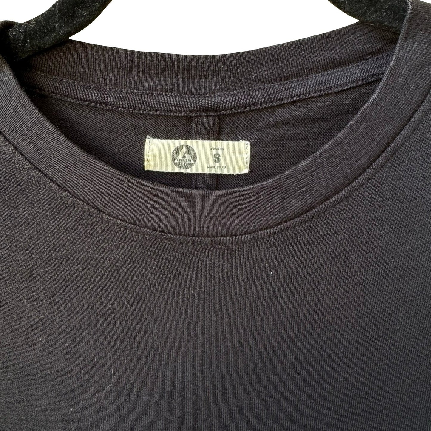 American Giant 100% Cotton Slub Minimalist Sustainable Long Sleeve T-Shirt USA S