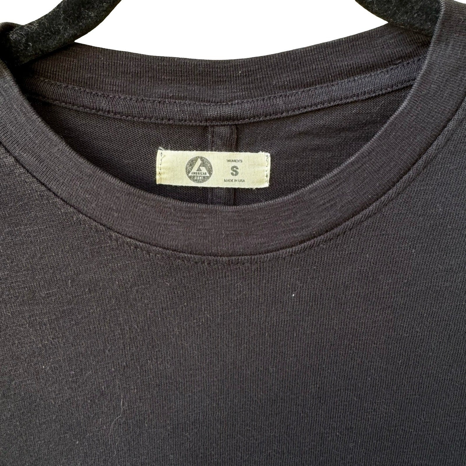 American Giant 100% Cotton Slub Minimalist Sustainable Long Sleeve T-Shirt USA S
