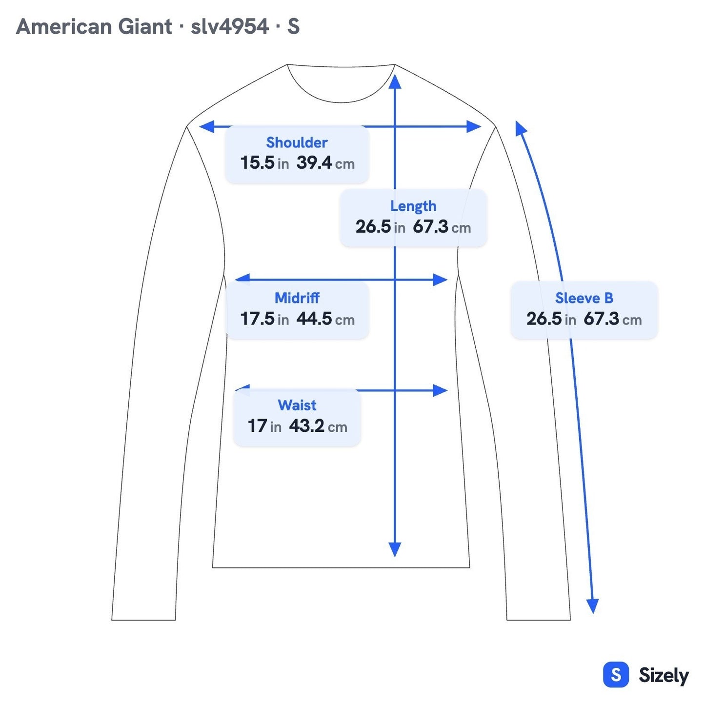 American Giant 100% Cotton Slub Minimalist Sustainable Long Sleeve T-Shirt USA S