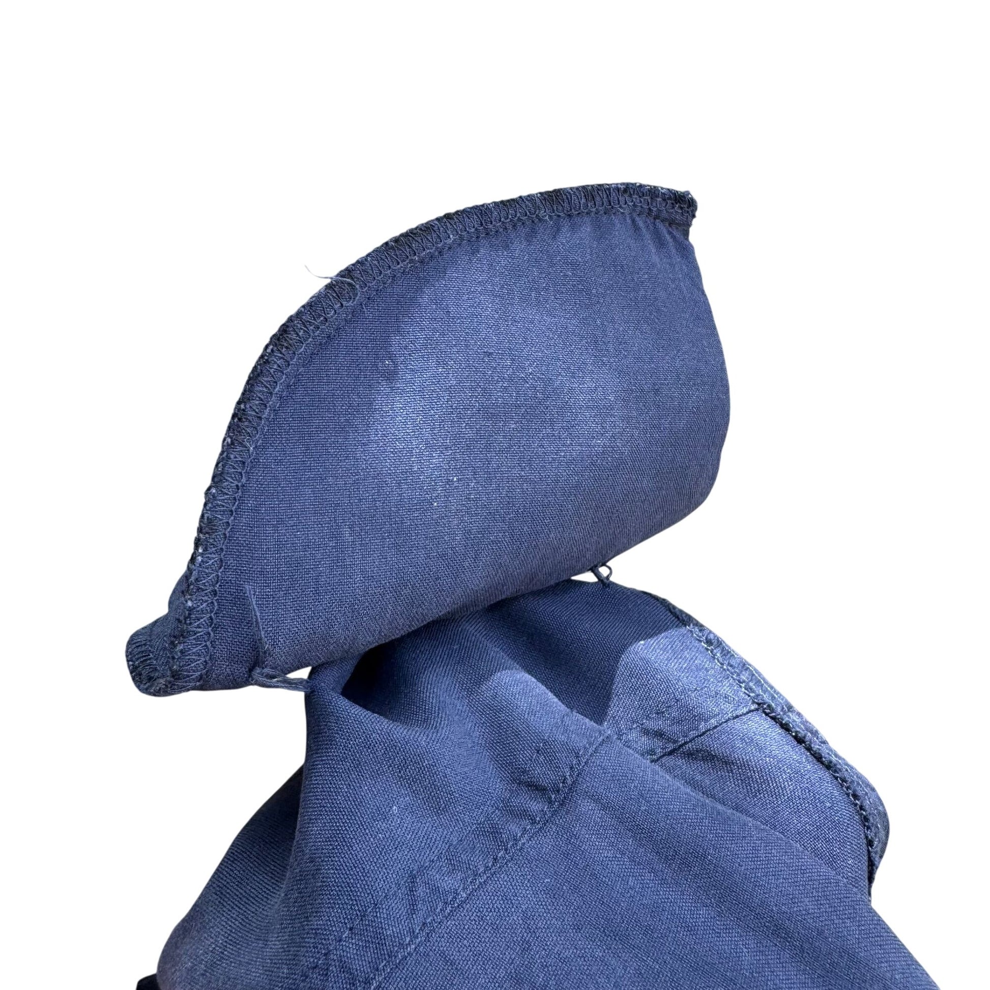 Avenue Vintage Womens Plus Size Navy Silk Button-Down Preppy Shirt Blouse 26/28