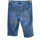 Switch DG2 Diane Gilman Womens Preppy Blue Stretch Denim Old Money Long Bermuda Short 2 3 image