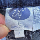 Switch DG2 by Diane Gilman Womens Dark Wash Straight Leg Jeans Indigo Size 8 2 image