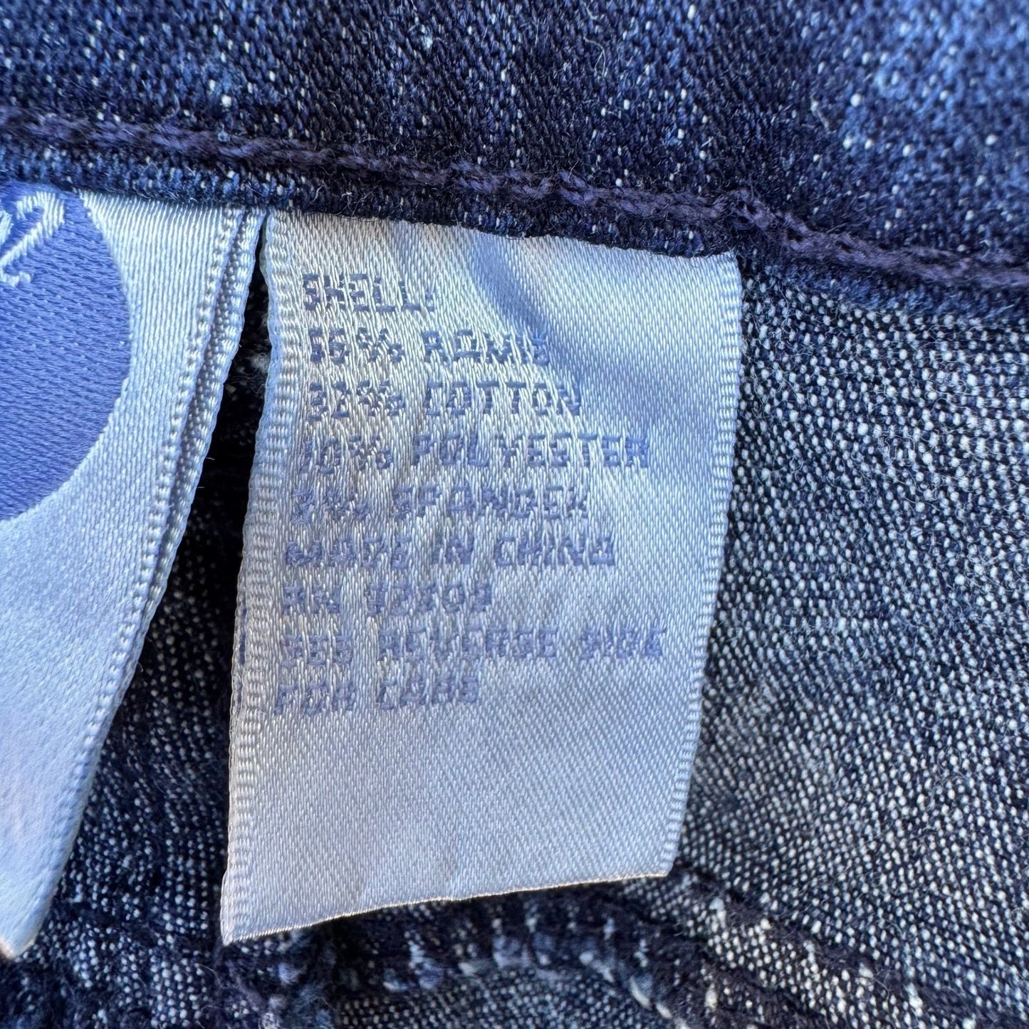 DG2 by Diane Gilman Womens Dark Wash Straight Leg Jeans Indigo Size 8