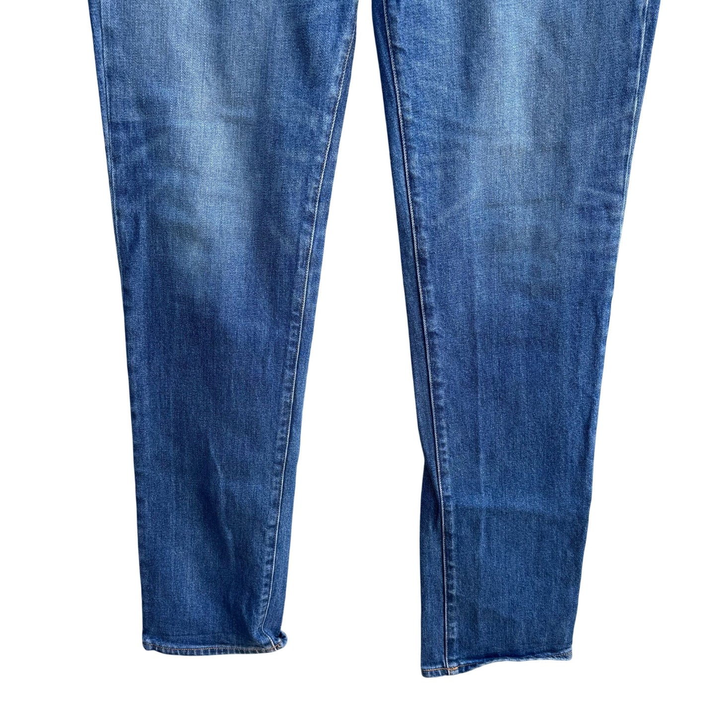 Buck Mason Standard Fit Blue Jeans 36 Made In USA Tapered Denim 12 Month Wash 36