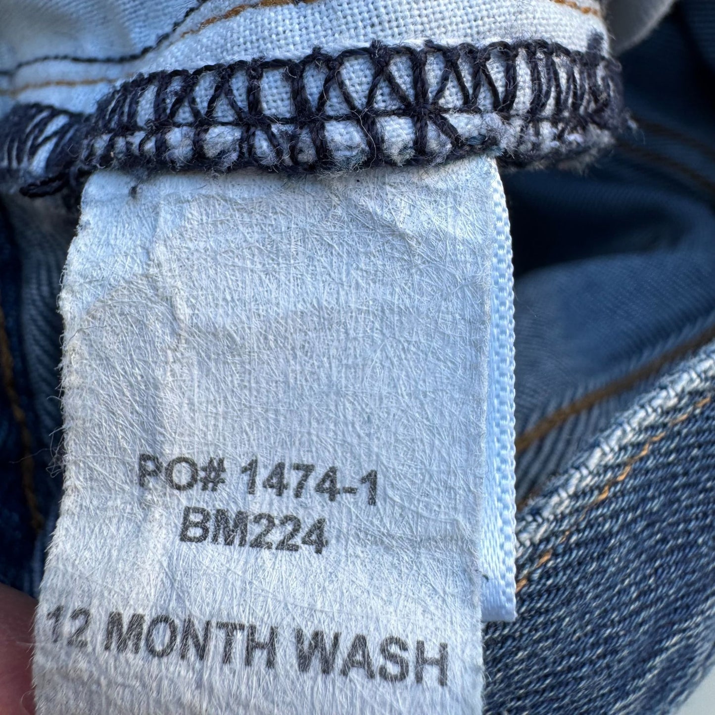 Buck Mason Standard Fit Blue Jeans 36 Made In USA Tapered Denim 12 Month Wash 36