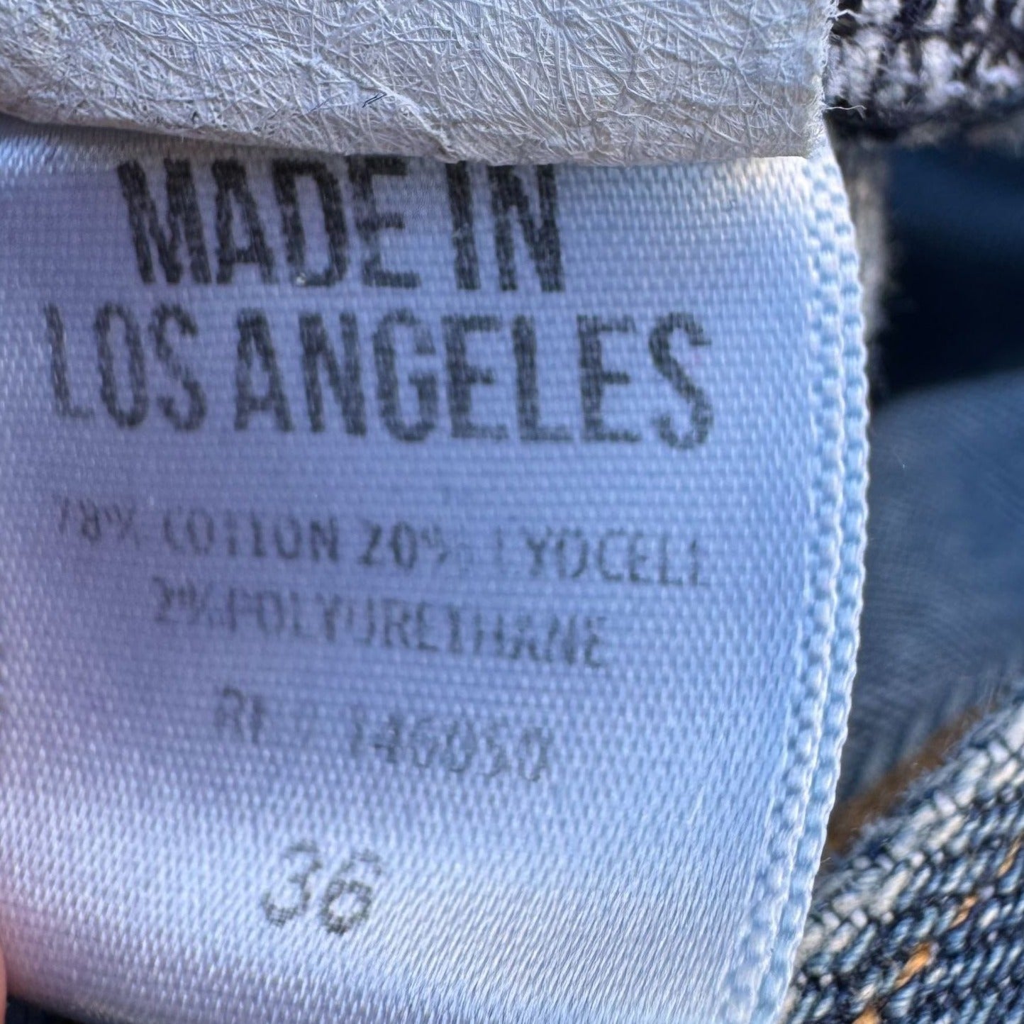 Buck Mason Standard Fit Blue Jeans 36 Made In USA Tapered Denim 12 Month Wash 36