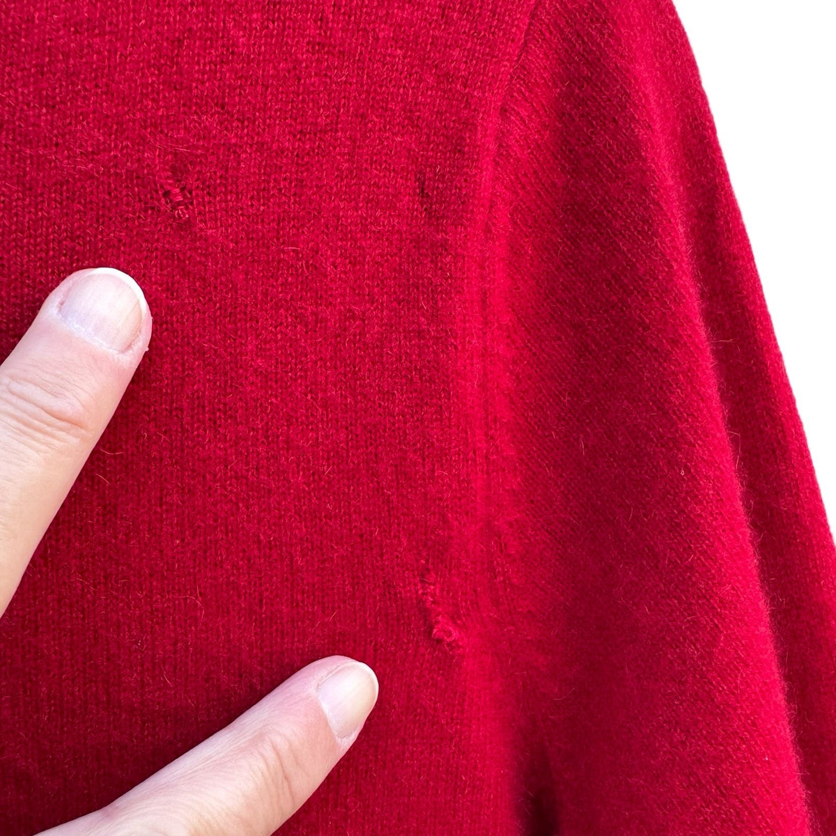 Cashmere Quiet Luxury Minimalist Boat Neck Ribbed Sweater Tomato Red Womens L