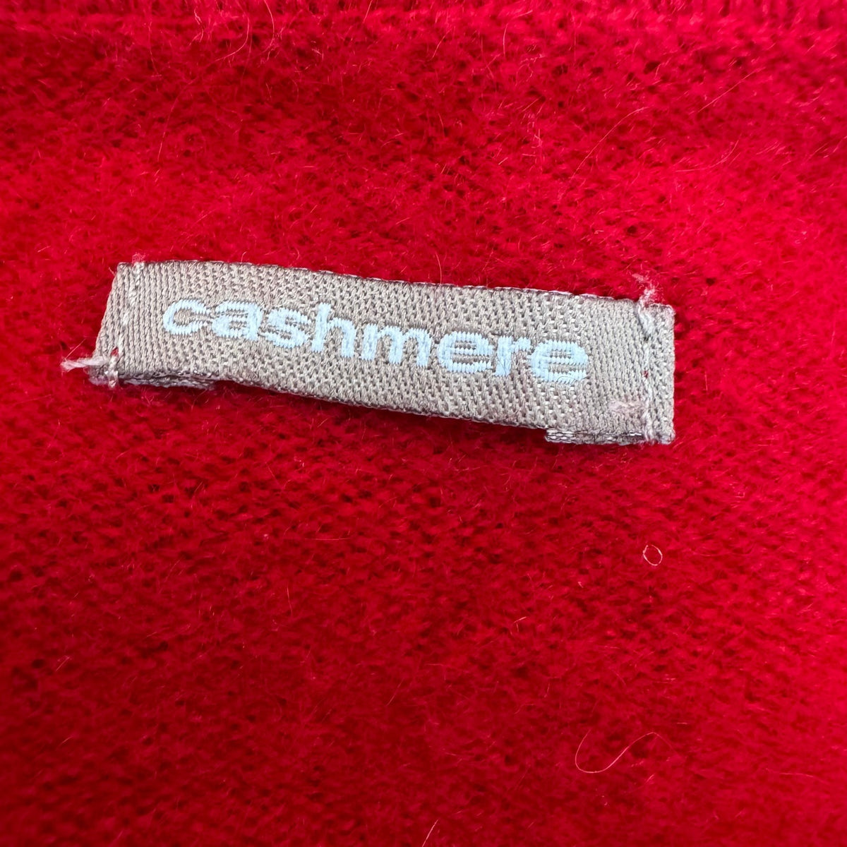 Cashmere Quiet Luxury Minimalist Boat Neck Ribbed Sweater Tomato Red Womens L