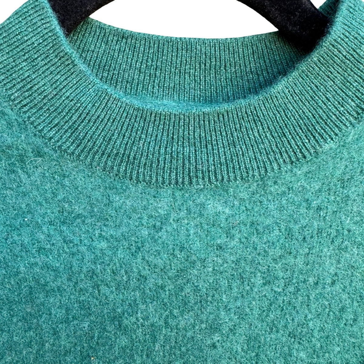 Naadam 100% Cashmere Minimalist Quiet Luxury Cozy Mock Neck Sweater Green XS