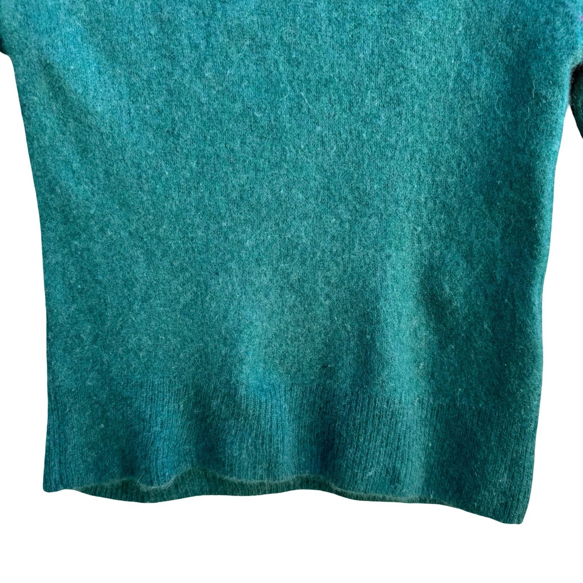 Naadam 100% Cashmere Minimalist Quiet Luxury Cozy Mock Neck Sweater Green XS