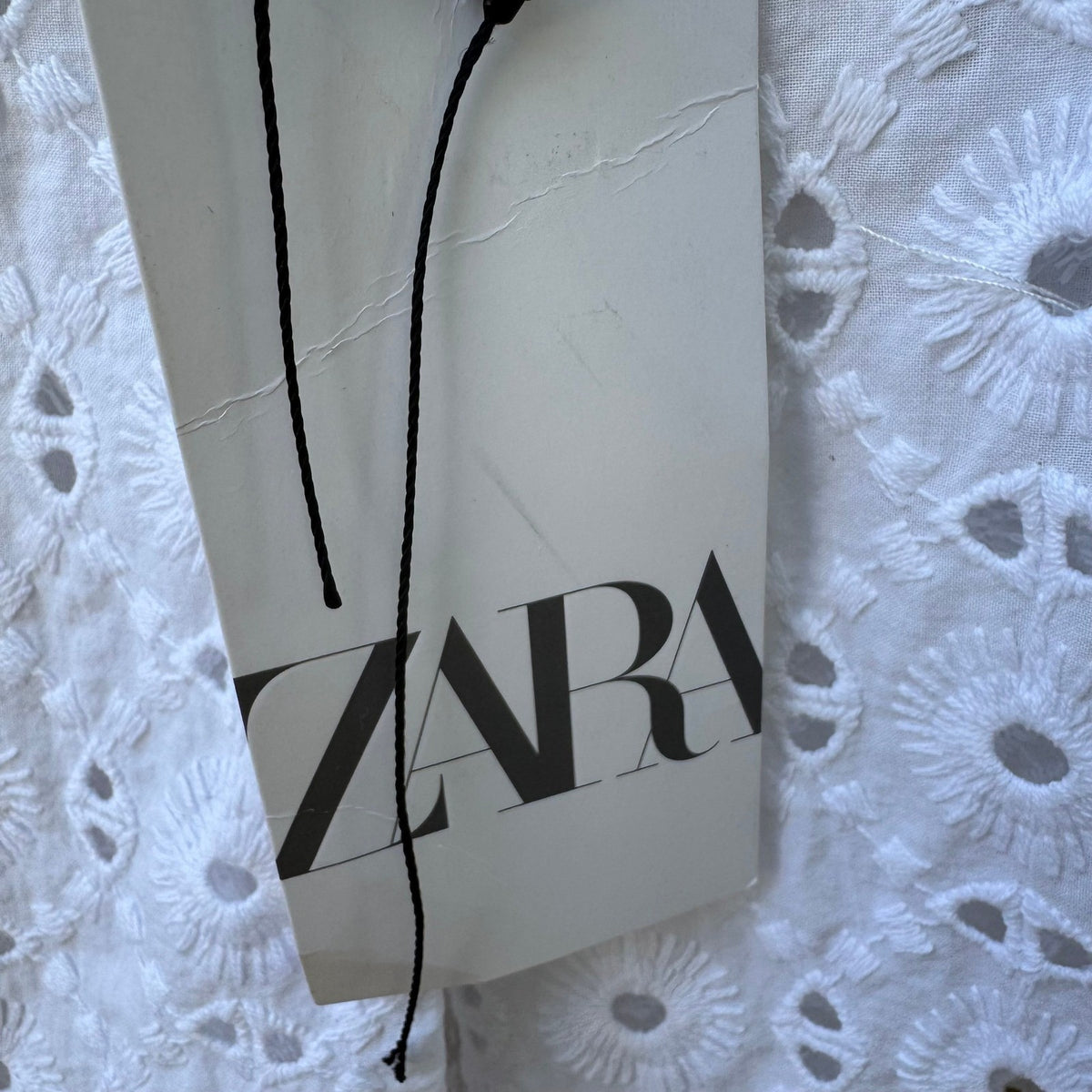 Zara Cottagecore Coastal Boho Eyelet Embroidered Blazer Jacket White XS NEW