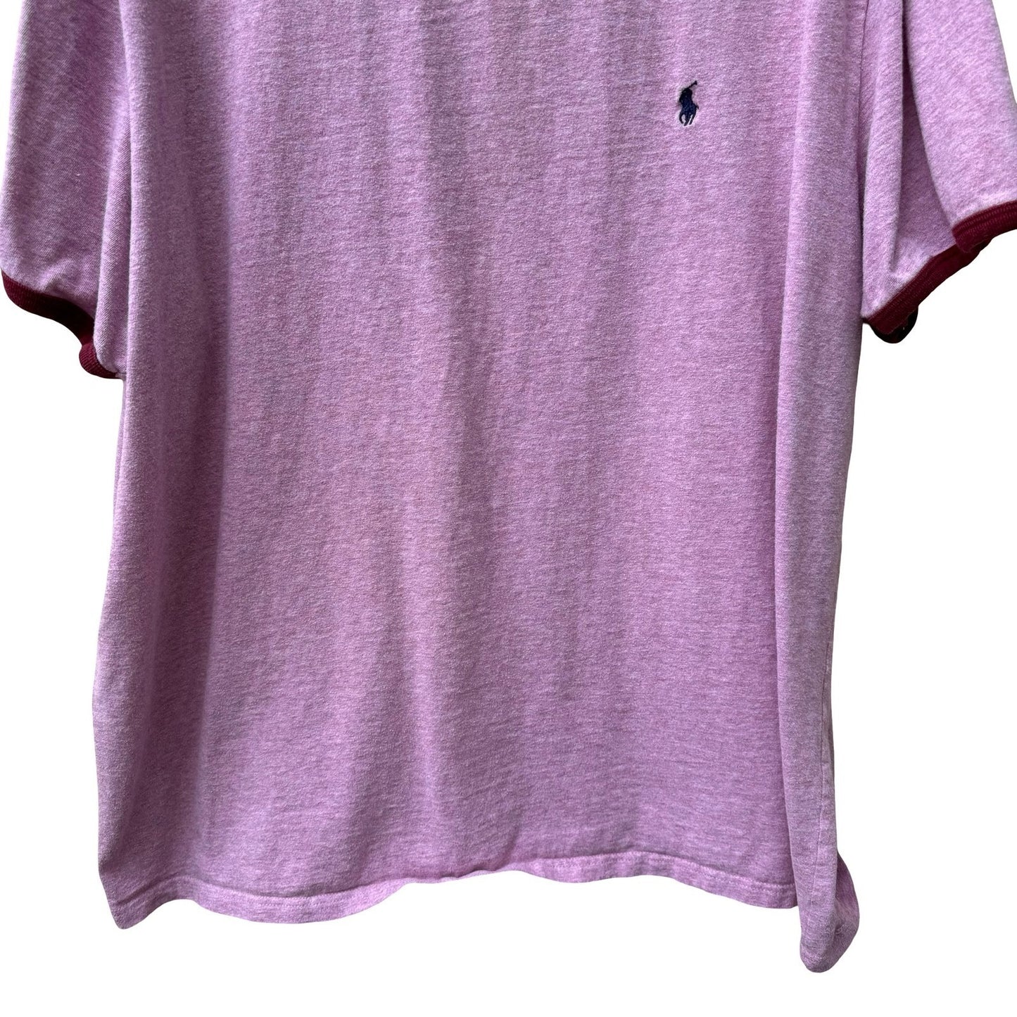 Polo Ralph Lauren Vintage 90s Sporty Preppy Ringer Pony Logo Tee Shirt Mens XXL