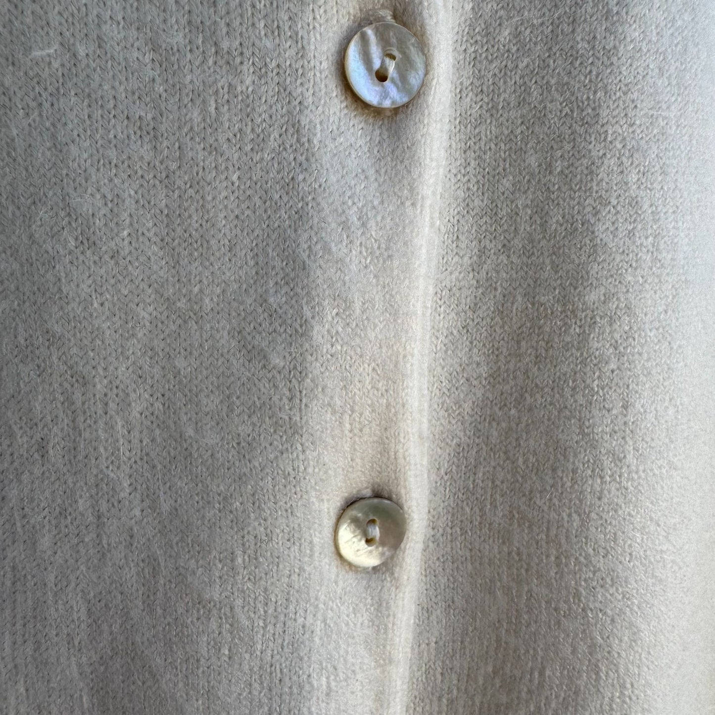 Casual Corner Annex Womens Cream Knit Cardigan & Short Sleeve Top Sweater Set M