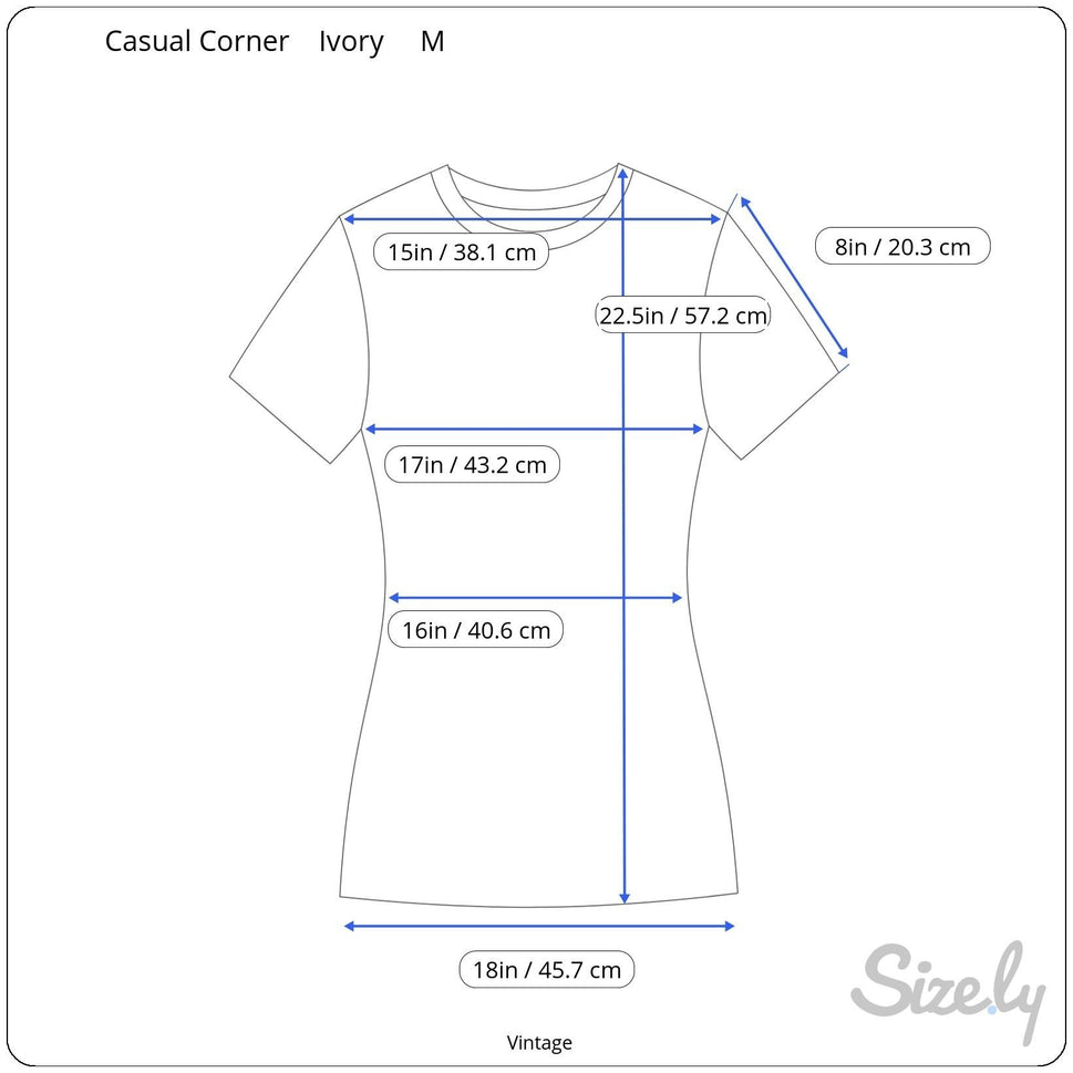 Casual Corner Annex Womens Cream Knit Cardigan & Short Sleeve Top Sweater Set M