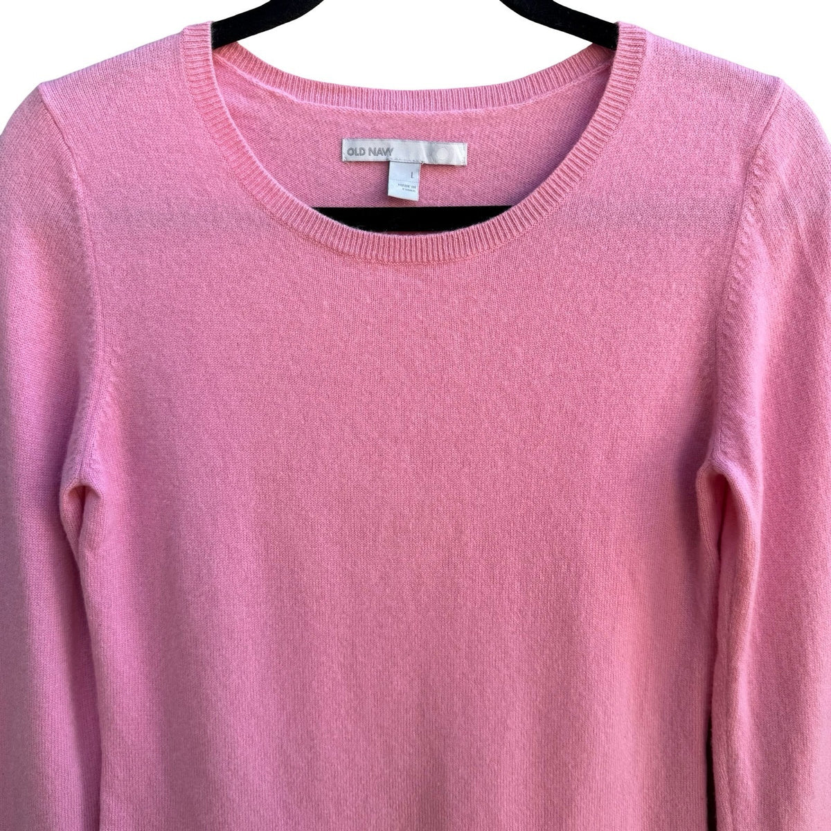Old Navy 100% Cashmere Barbiecore Coquette Balletcore Preppy Sweater Pink XS