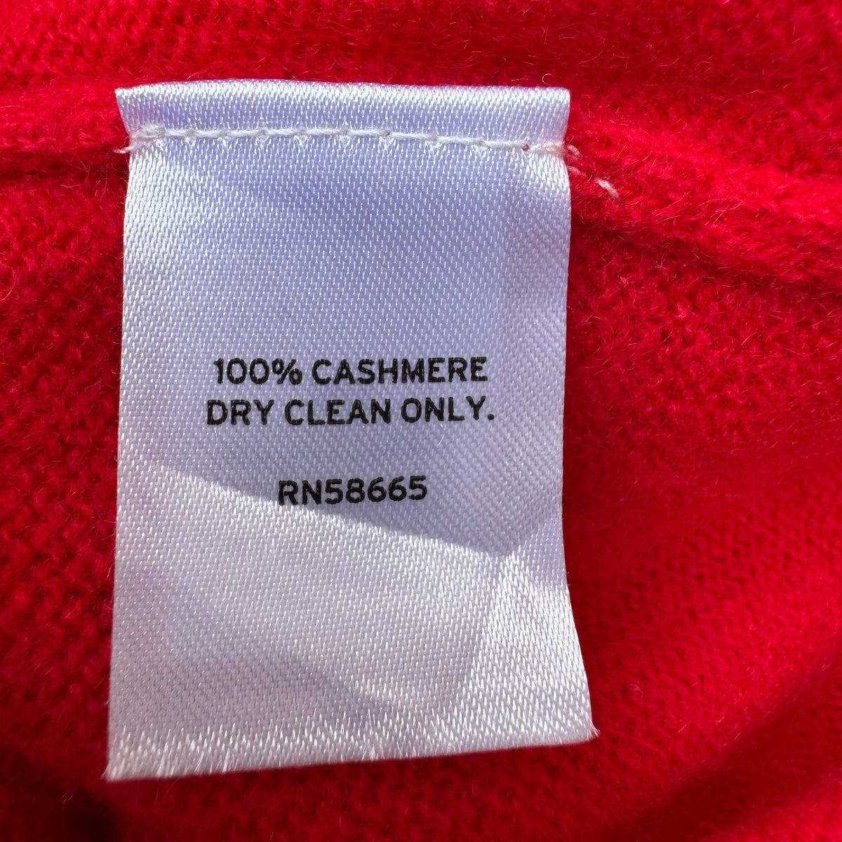 Nordstrom 100% Cashmere Quiet Luxury Old Money Preppy Minimalist Sweater Red M
