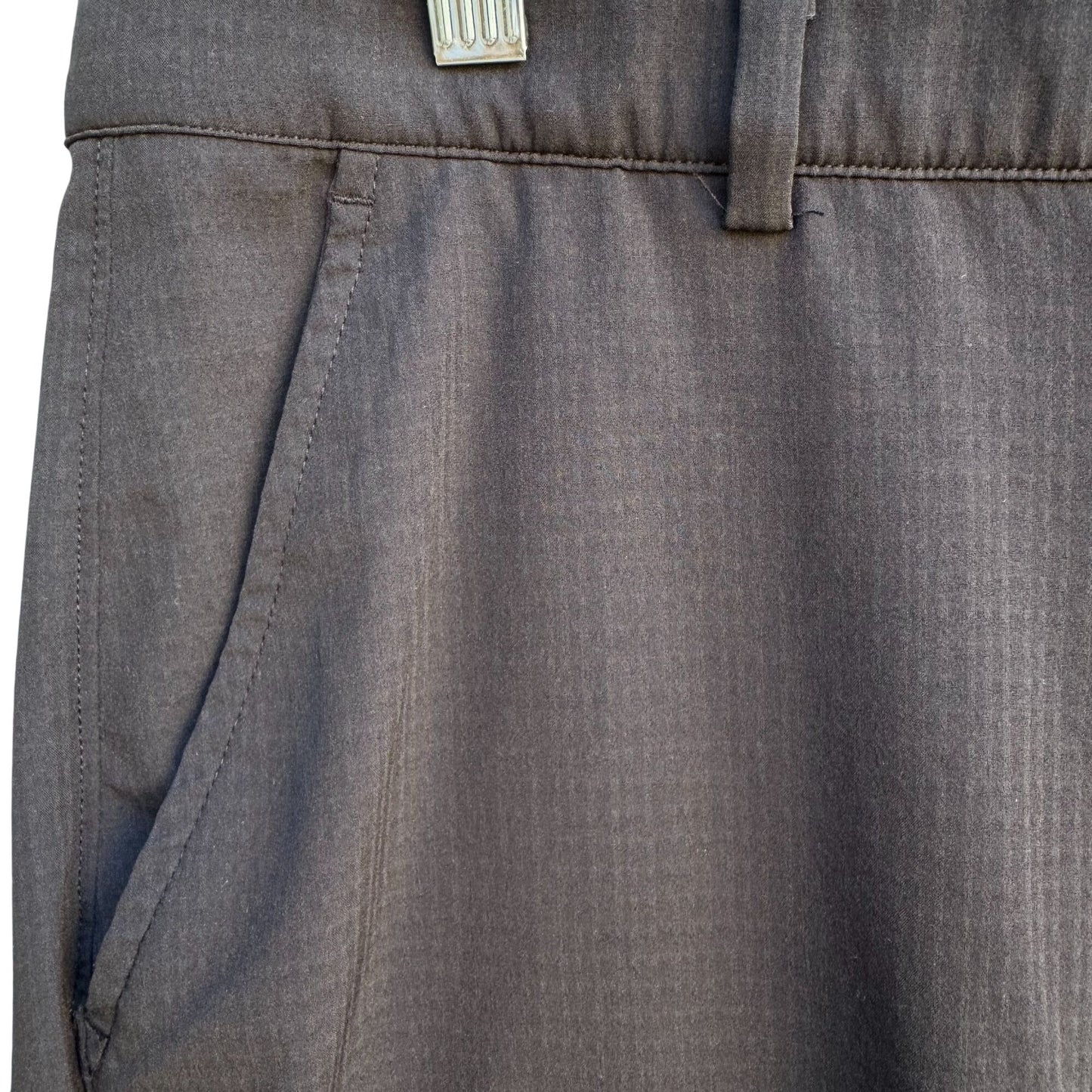 Greg Norman Mens Black Shark Lightweight Flat Front Microfiber Golf Shorts 38