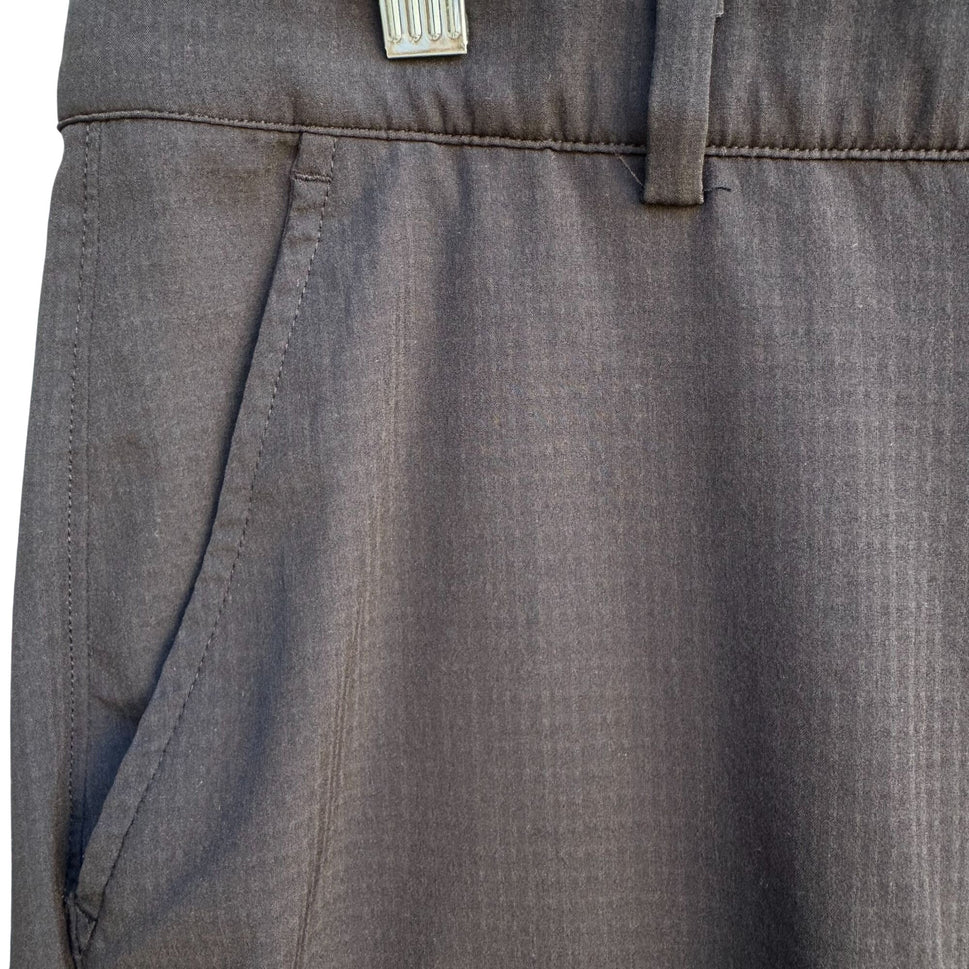 Greg Norman Mens Black Shark Lightweight Flat Front Microfiber Golf Shorts 38