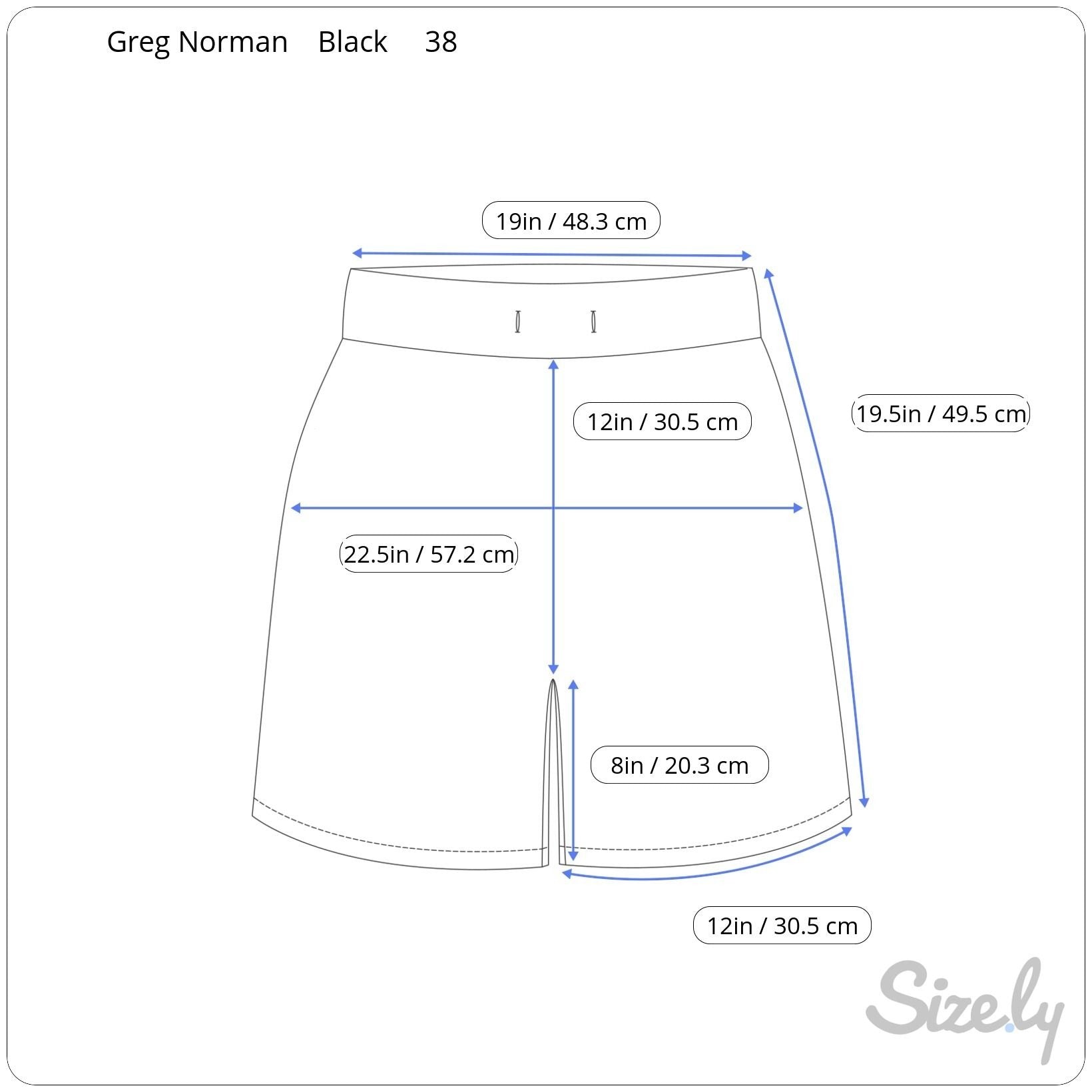 Greg Norman Mens Black Shark Lightweight Flat Front Microfiber Golf Shorts 38