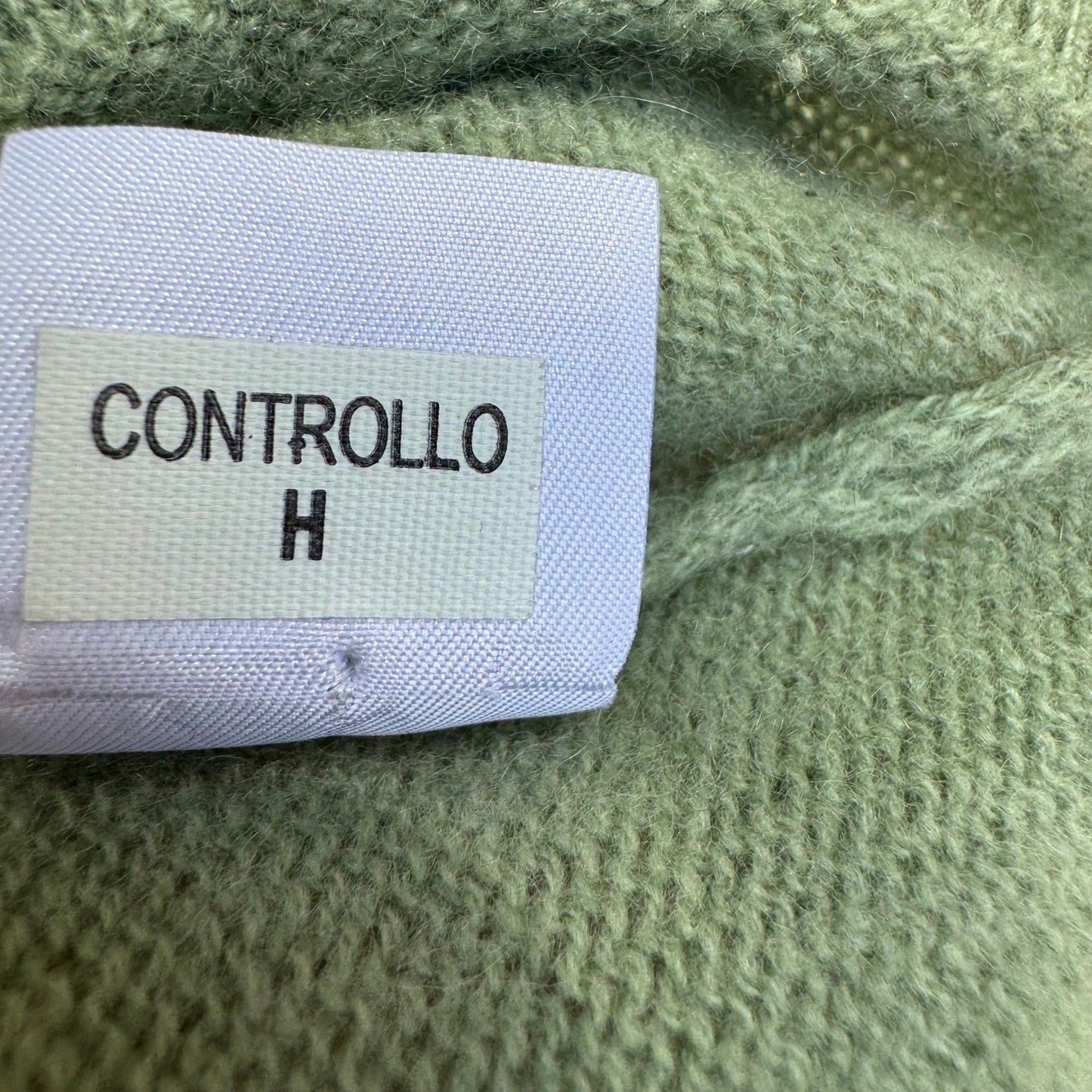 Cuyana 100% Italian Cashmere Quiet Luxury Cardigan Sweater Minimalist Green M