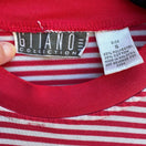 Switch Gitano Collection Vintage Y2K 90s Womens South Pacific Red Striped Cropped Shirt 2 image