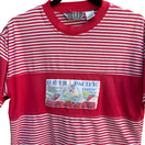 Switch Gitano Collection Vintage Y2K 90s Womens South Pacific Red Striped Cropped Shirt 3 image