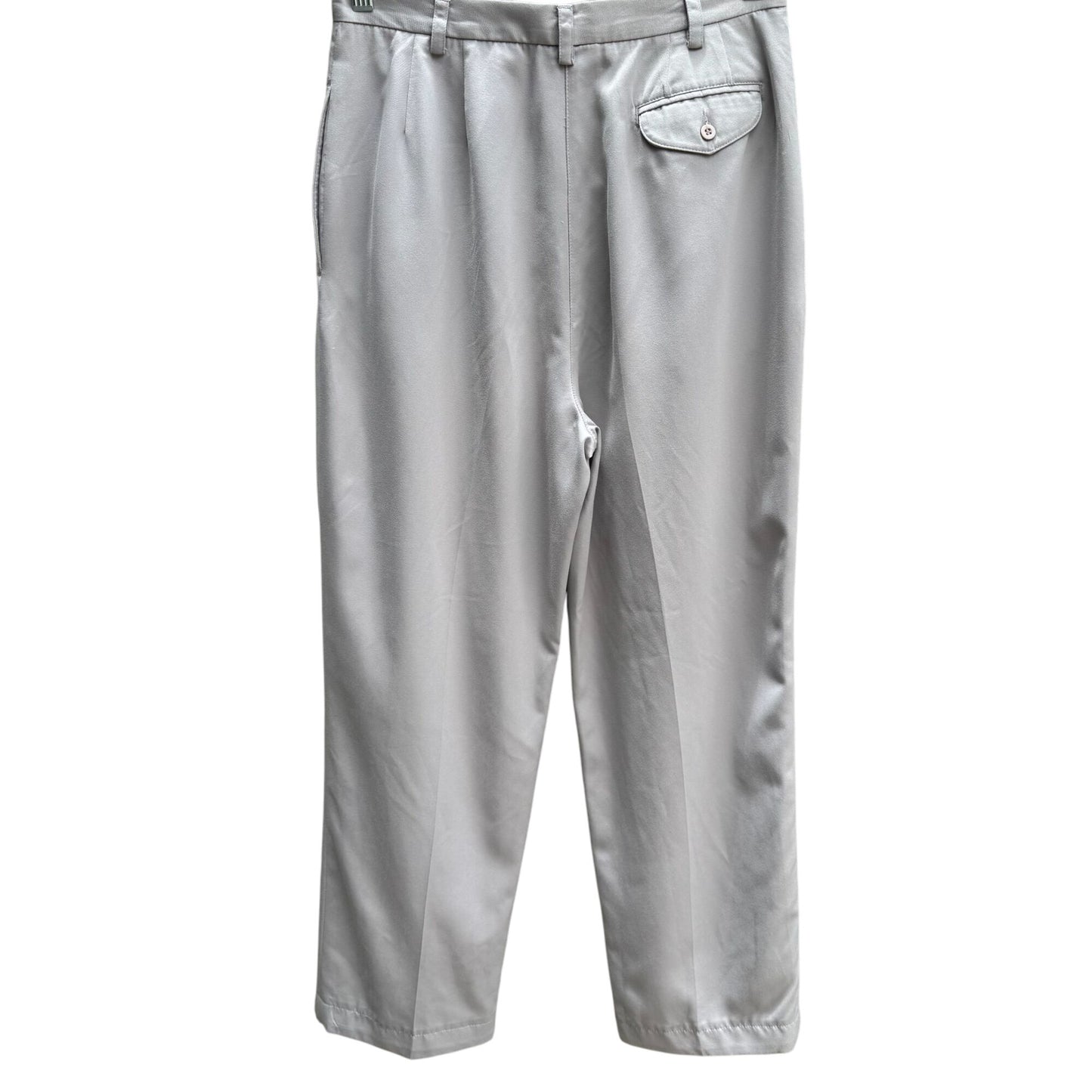 Liz Claiborne Vintage Soft High-Waisted Pleated Gray Trousers Dress Pants 10