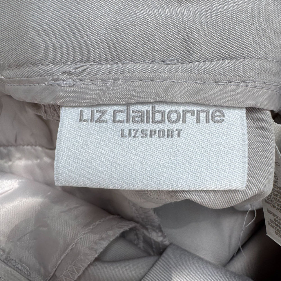 Liz Claiborne Vintage Soft High-Waisted Pleated Gray Trousers Dress Pants 10