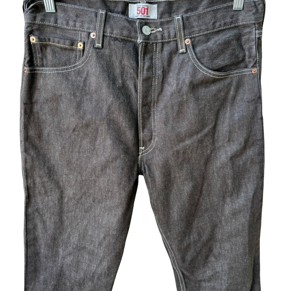 Levi's 501 WPL 423 Vintage Y2K Streetwear Jeans Mens Gray 34x30 Made In Mexico