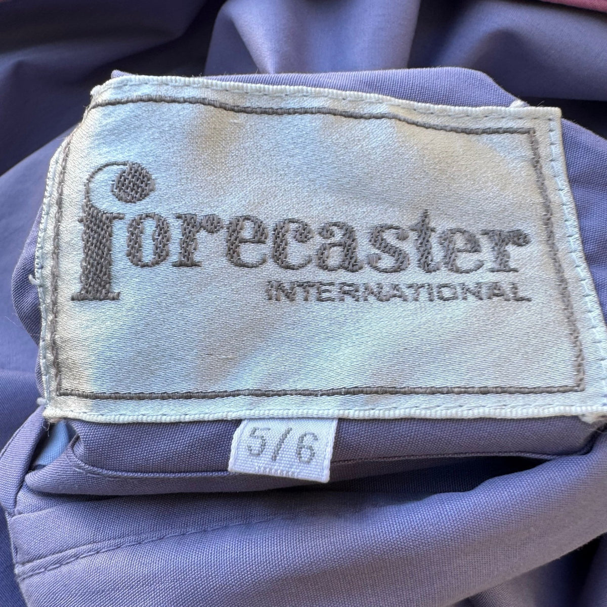 Forecaster Vintage 80s Minimalist Academia Reversible Duster Trench Coat Blue 6