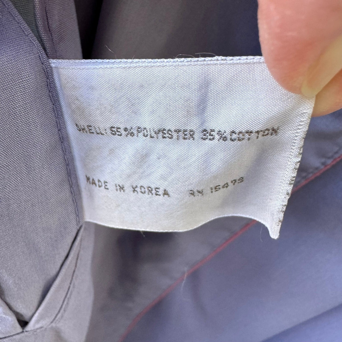 Forecaster Vintage 80s Minimalist Academia Reversible Duster Trench Coat Blue 6