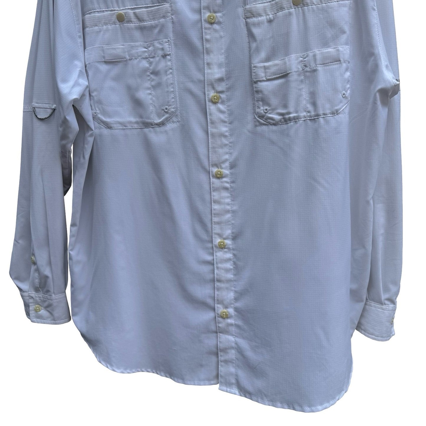 Columbia PFG Tamiami II Mens XL White Fishing Shirt Ventilated Ripstop Gorpcore