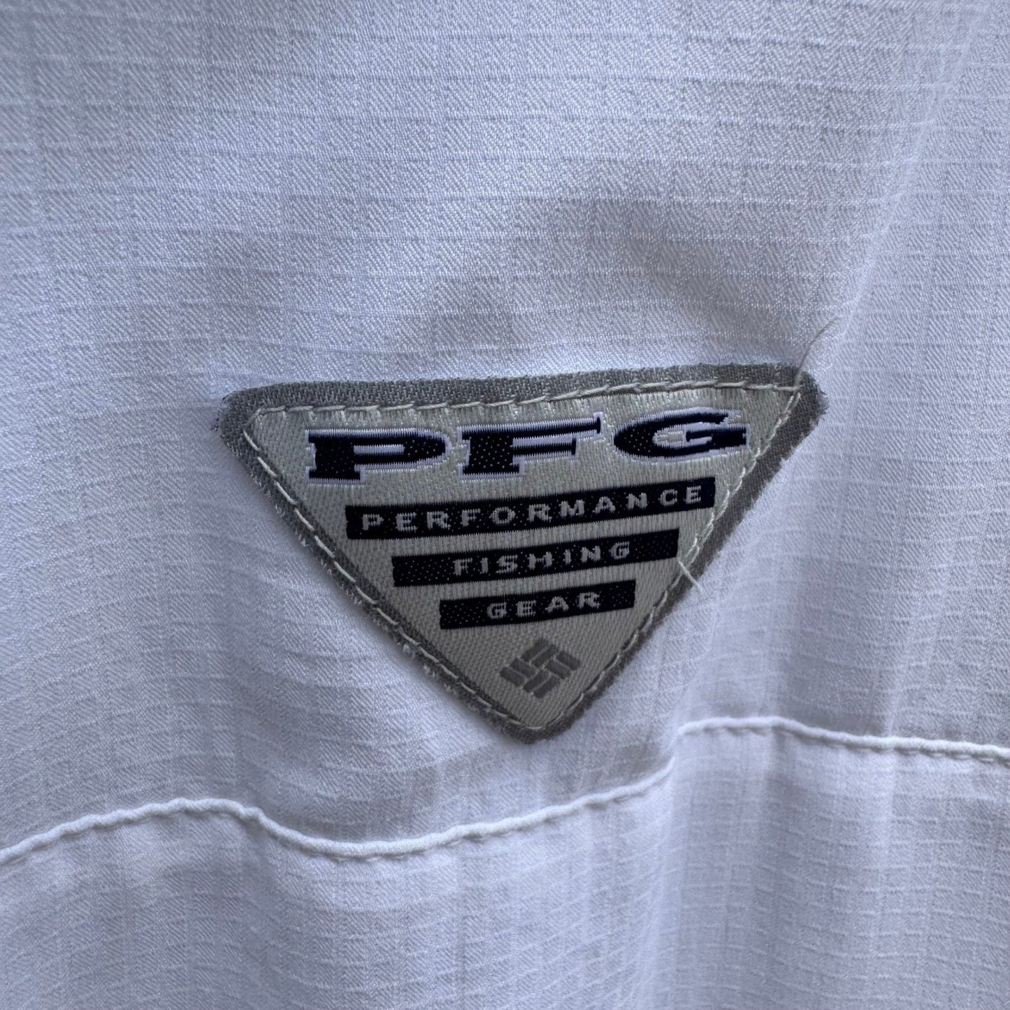 Columbia PFG Tamiami II Mens XL White Fishing Shirt Ventilated Ripstop Gorpcore