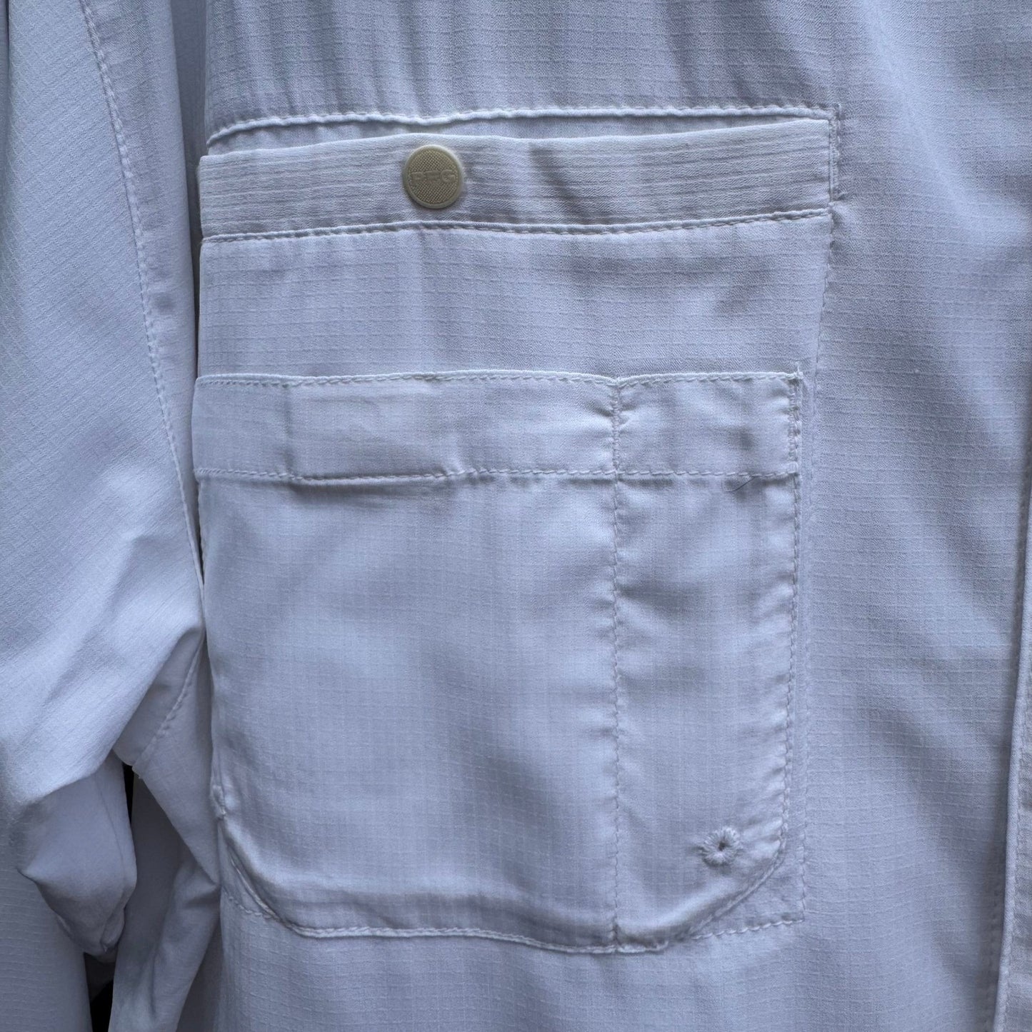 Columbia PFG Tamiami II Mens XL White Fishing Shirt Ventilated Ripstop Gorpcore
