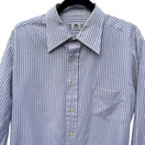Switch Peacock Shreage's Original Vintage Striped Button Down Shirt Mens 70s White Red 3 image